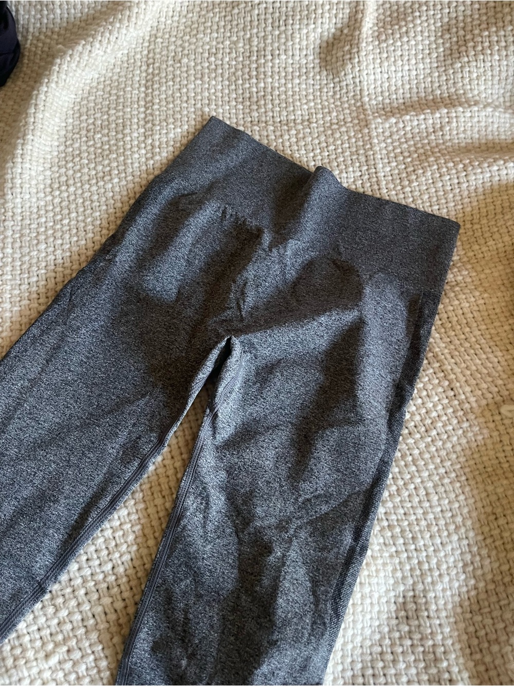 Scrunch High Waisted Leggings - Dark Grey